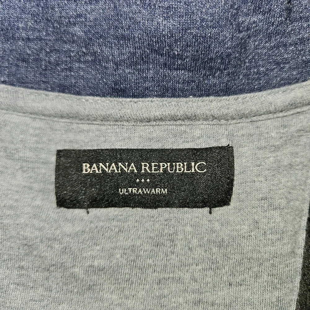 Banana‎ Republic Men's Blue 1/4 Button Sweater Size XL
